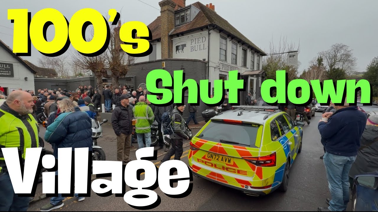 Bikers Take Over a Village, and It's Awesome