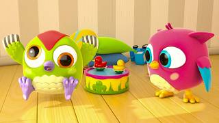 Peck Peck & mainan untuk anak. Kartun anak bersama Hop Hop si burung hantu