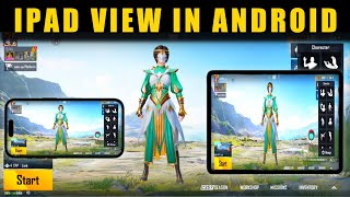 New 😱 ipad view pubg mobile in android || ipad view bgmi in android || ipad view pubg in android app