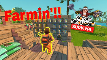 Road to getting a Spudgun!! | Scrap Mechanic Survival ep. 33