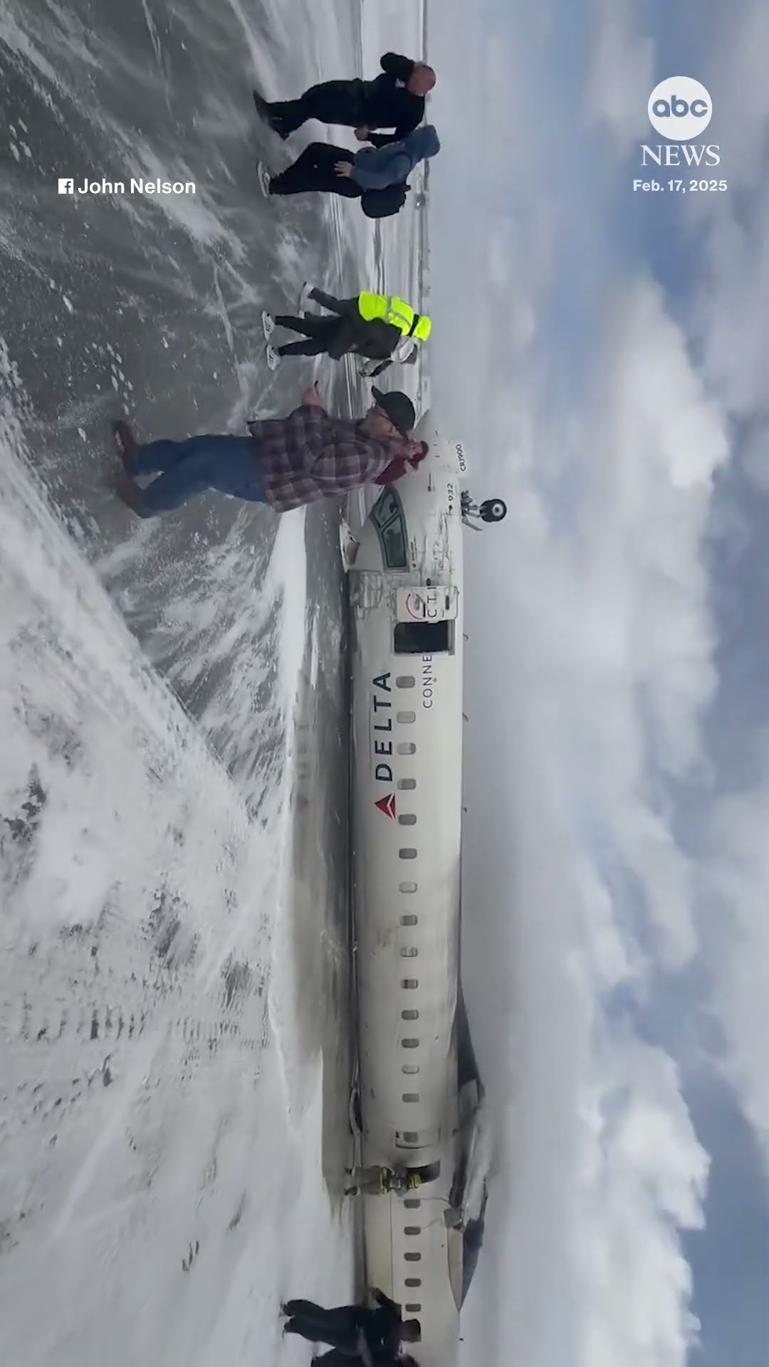 Passenger captures moments after Toronto plane crash
