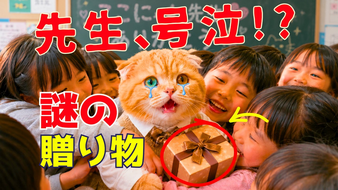 まさか】ここにゃん先生の初めての一日…子どもたちが最後にくれたもの