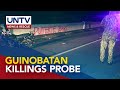 DOJ, tiniyak ang malalim at patas na imbestigasyon sa Guinobatan killings