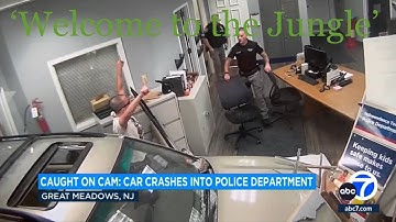 Man Crashes Car into NJ Police Station while playing 