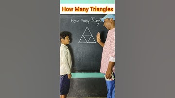 How Many Triangles 🤔🤯 innovative ideas #short #education #students #maths #ytshorts #trending