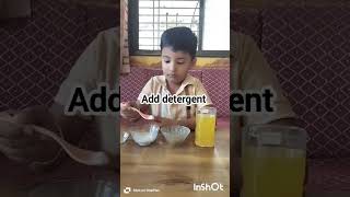 “Color changing science experiment by my little scientist 👨🔬✨