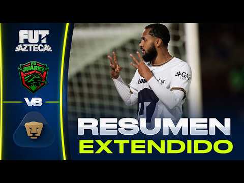 Juárez 1-5 Pumas | Resumen EXTENDIDO y Goles | Highlights | J3 | Apertura 2026 | Liga MX