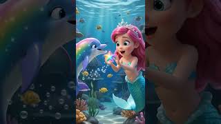 🌈 Mia Meets the Rainbow Dolphin! 🐬| Mermaid Adventure for Kids #oceanadventure #mermaid  #kidsshorts