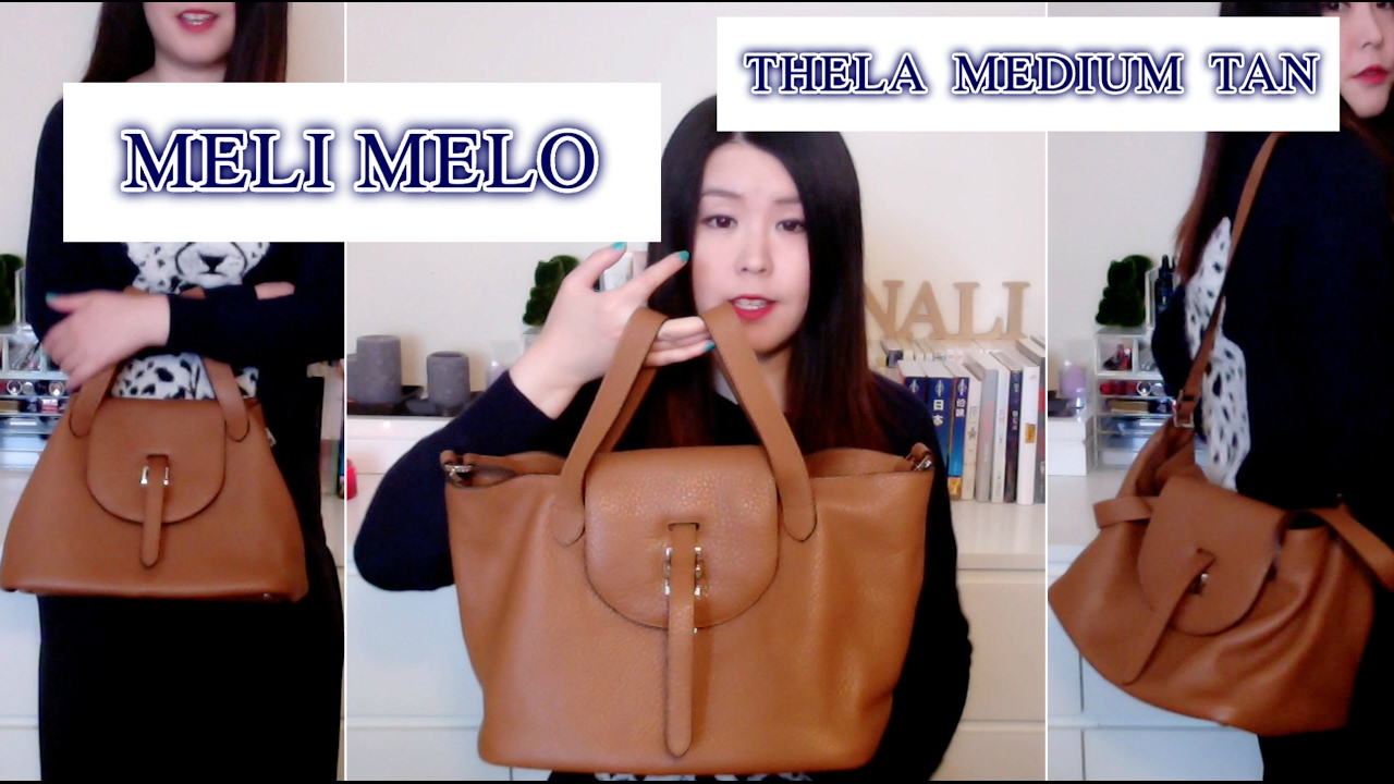Meli Melo Black Leather Thela Medium Tote Bag at FORZIERI