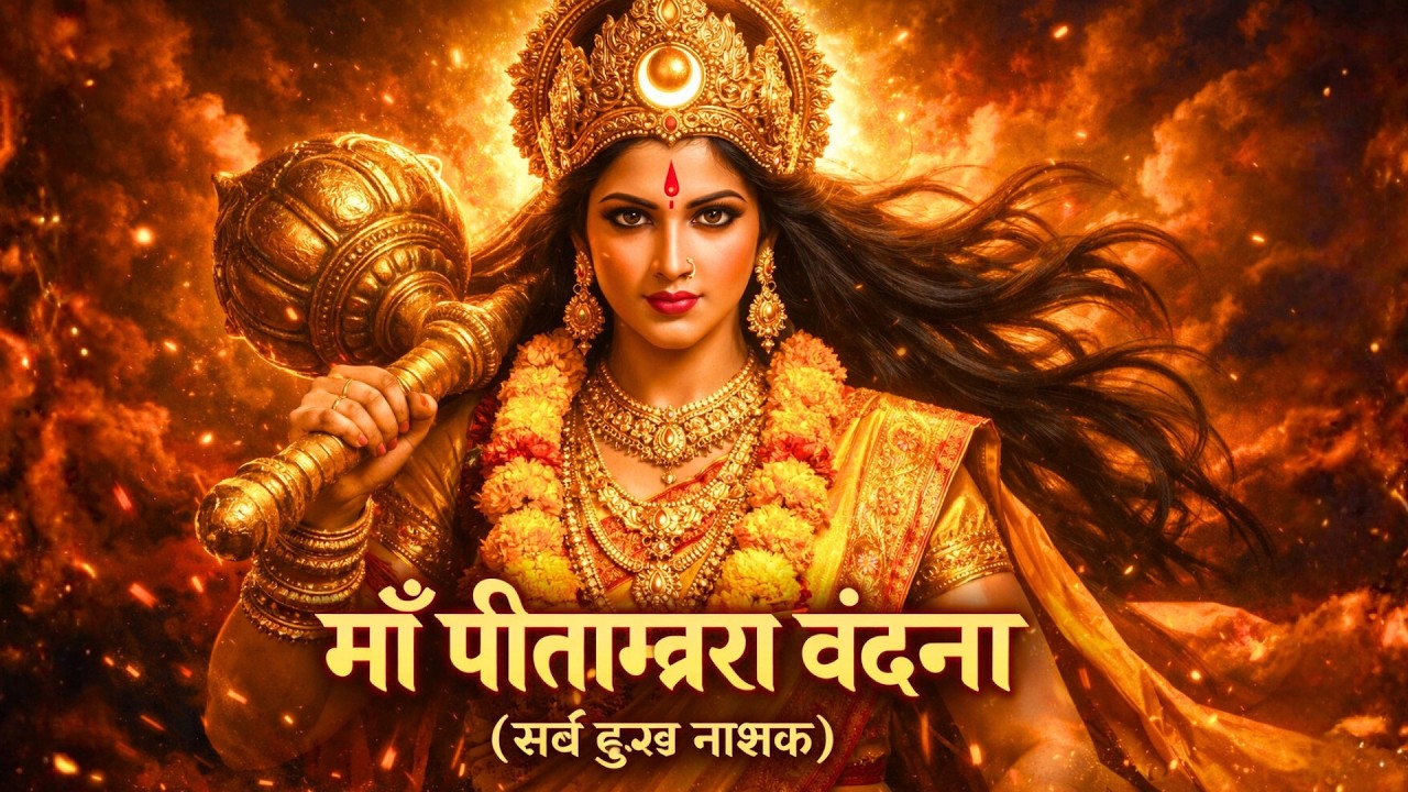 माँ पीताम्बरा की दिव्य वंदना 🔱 | सर्व दुःख नाशक स्तुति | Maa Baglamukhi