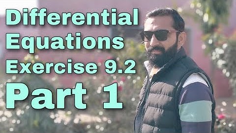 Differential equations || Exercise 9.2 Separating variables Part 1 || Easy Math
