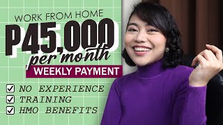 EARN $4.5/HR [₱45,000/MONTH] ONLINE JOB | NO EXPERIENCE & NO DEGREE | WORK FROM HOME