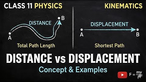 Kinematics 01: Distance & Displacement | Concept & Numerical | Class 11 Physics