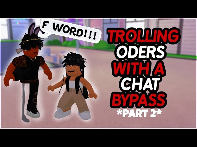 Trolling Roblox Oders With A Chat Bypass Animation Mocap Youtube - how to troll in roblox chat