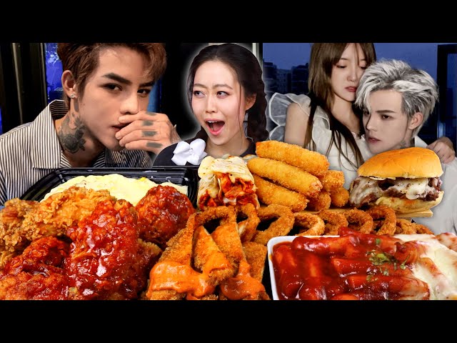 Influencer got BANNED FOR 630 YEARS for live streaming their proposal! Korean Fried Chicken Mukbang class=