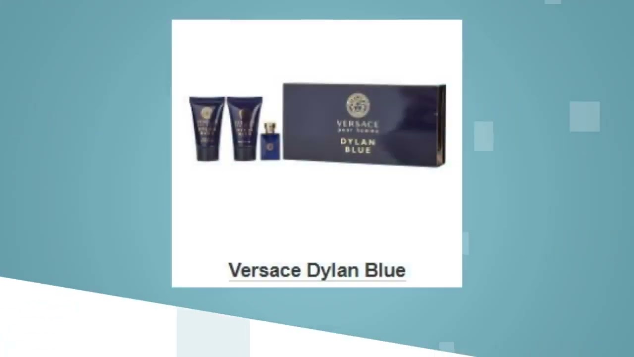 Versace Dylan Bluemen Eau De Toilette 0.17 oz Mini & Shower Gel .8 oz & Aftershave Balm .8 oz