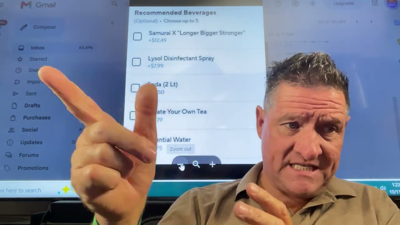 Food delivery company suggested beverages? Whaaaat ?