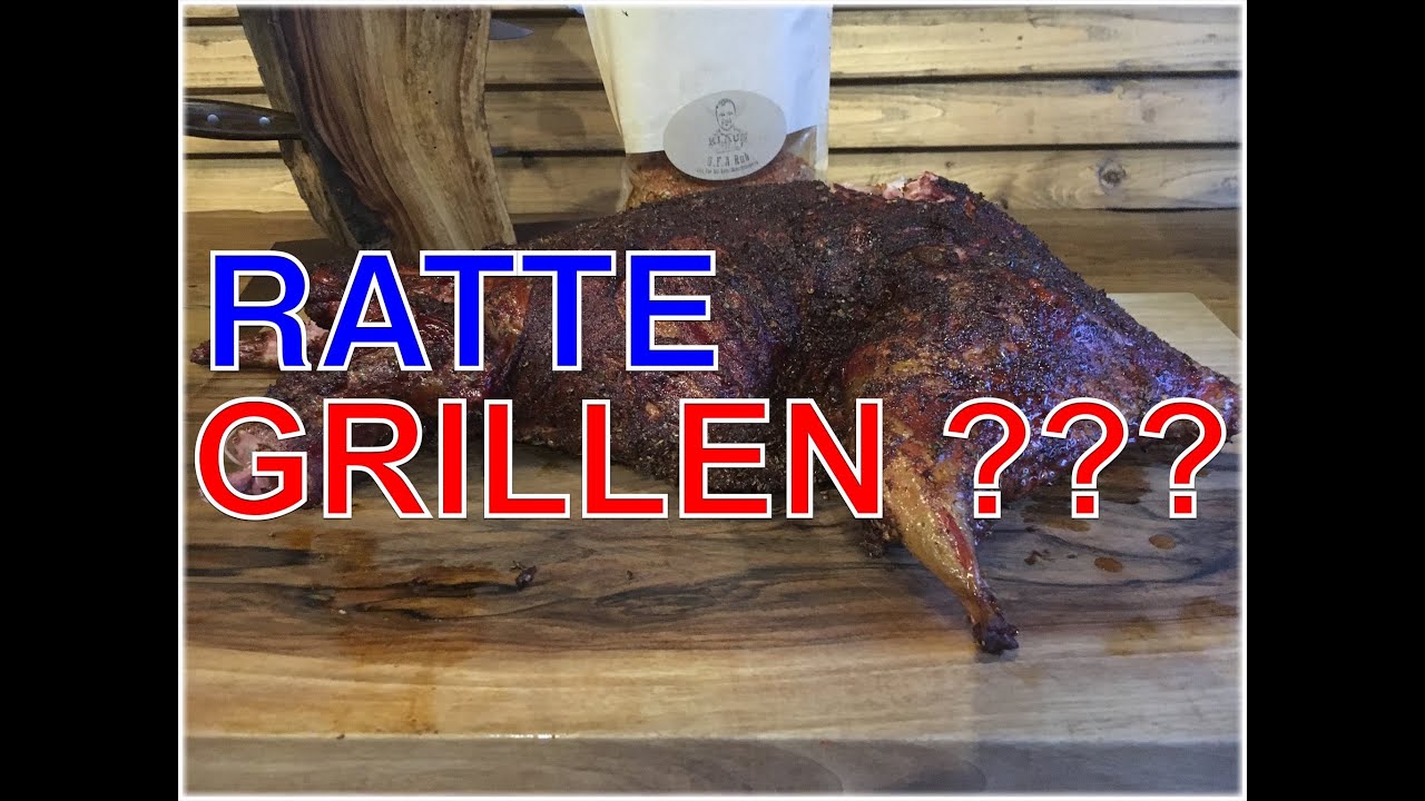 Nutria Biber Ratte vom Smoker Klaus grillt - YouTube