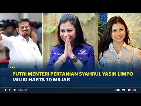 Sosok Indira Chunda Thita Putri Menteri Pertanian Syahrul Yasin Limpo, Miliki Harta 10 Miliar