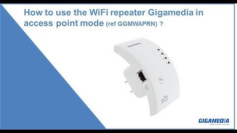 How to use your WiFi repeater (WAPRN) in access point mode