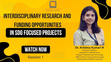 Interdisciplinary Research and Funding Opportunitiesin SDG Focused Projects|S1|NLD