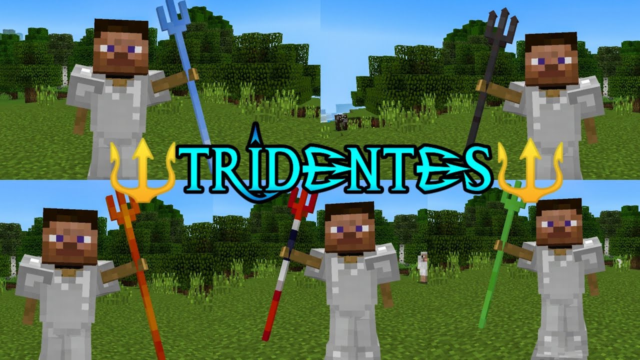 🤩NUEVOS TRIDENTES🔱 | Trident Plus Addon Minecraft PE 1.18 - YouTube
