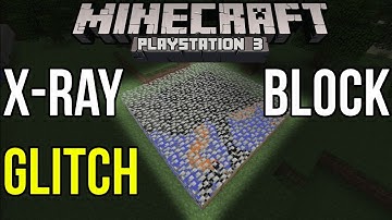 Minecraft PS3: X-Ray Block Glitch! [Secret New See Through Block]