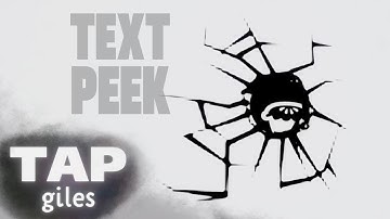 Peeking Through Text | TAPgiles Dreams Tutorial