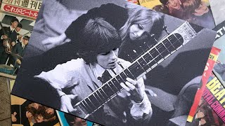 ♫ George Harrison swings on the strings of a sitar, 1966