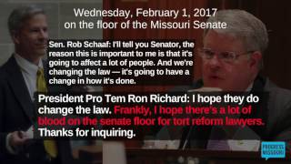 2/1/17 Sens. Schaaf and Richards on Collateral Source Rules