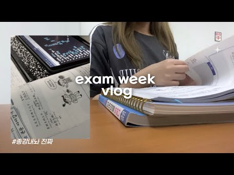 대학생 시험기간 브이로그💭| 왜 항상 벼락치기인건데? , 2학년 1학기 기말고사, 공부