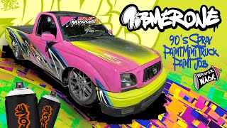 90’s Style Spray Paint Job Mini Truck