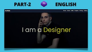 Complete Responsive Portfolio Website Using Bootstrap In English | Part-2 | Bootstrap Tutorial |