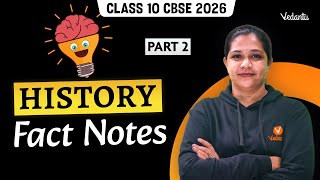 History Fact Notes | Part 2 | Class 10 Social Science | CBSE 2026 | Suba Ma'am