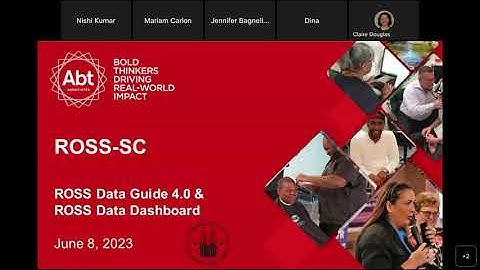ROSS Reporting: ROSS Data Guide 4.0 Webinar