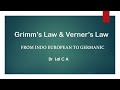 Grimm's Law and Verner's Law