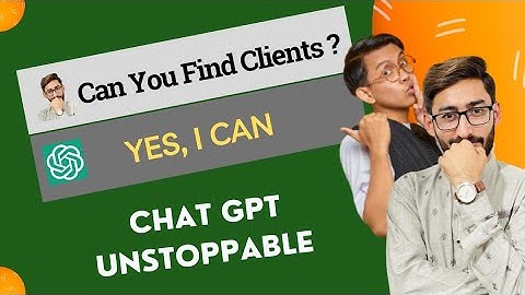 How To Use ChatGpt For Finding Clients 😱🤷‍♂️ Chatgpt Unstoppable