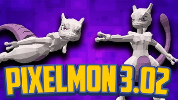 Minecraft Pixelmon 3.02 NEW MEWTWO!!! Mod Review - Trainer & Spawner Fixes + More!