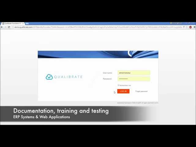 Qualibrate Demo - English