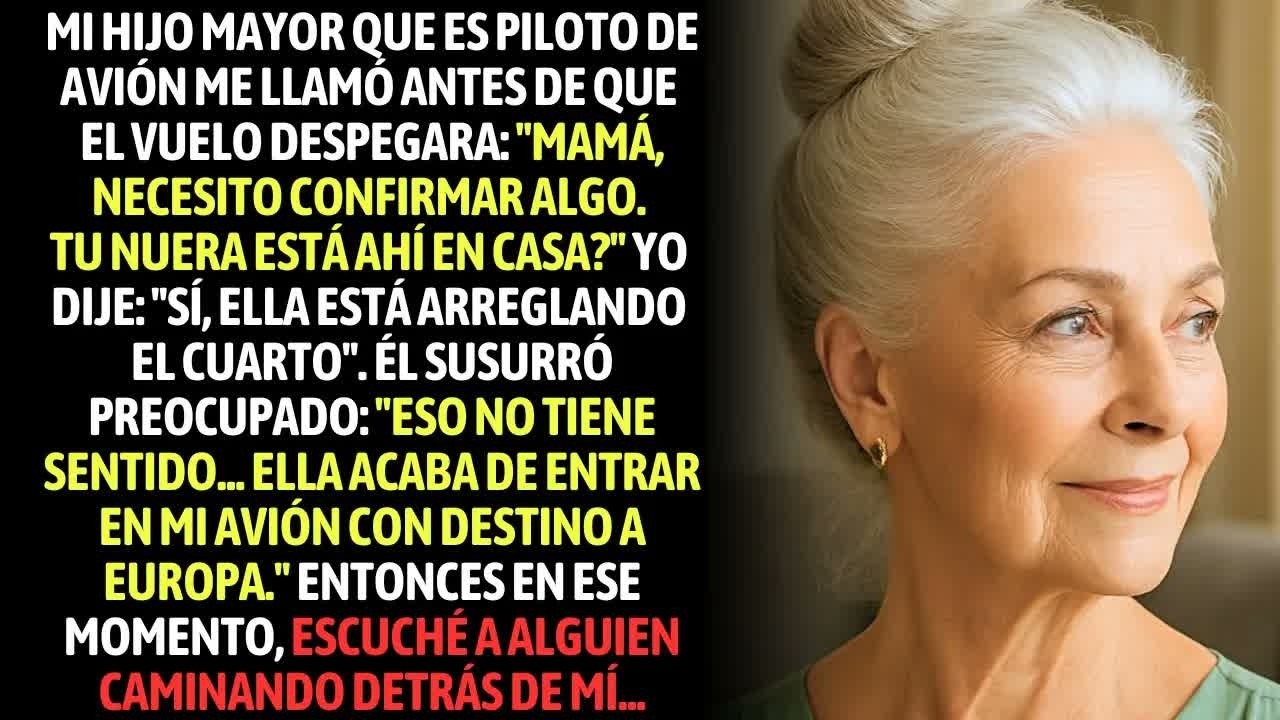 Mi Hijo Piloto Me Llamó Antes De Que El Vuelo Despegara ＂Tu Nuera Está En Mi Avión, Quién Está Ahí？＂