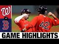 Xander Bogaerts homers in Red Sox's 5-3 win | Nationals-Red Sox Game Highlights 8/29/20
