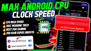 Max 60 - 120 FPS | How To Max CPU Clock Speed For Gaming | Stable Fps & Performance | No Root