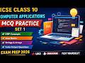 ICSE Computer Application Practice MCQ SET 1 | ThinkComputer