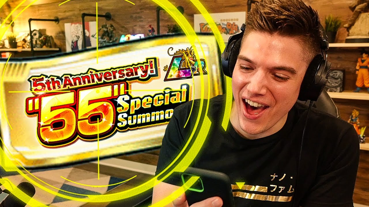 Global Dokkan's First Ever 55 Unit Guaranteed LR Summon! Dokkan Battle Five Year Anniversary!
