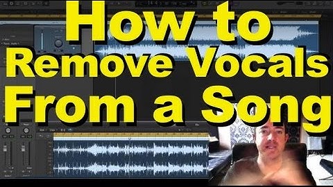Removing Vocals From a Song