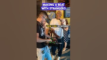 Making a beat for a complete stranger!🔥 #beatbox #nyc #musicproducer