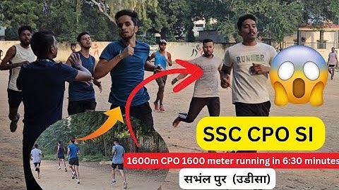 SSC CPO SI 🚨1600 मीटर रेस // CPO 1600 meter running in 6:30 minutes