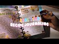 Real time recipe bullet journal with me | Cook Book Recipe Journal | Bullet Journal Recipe Spread