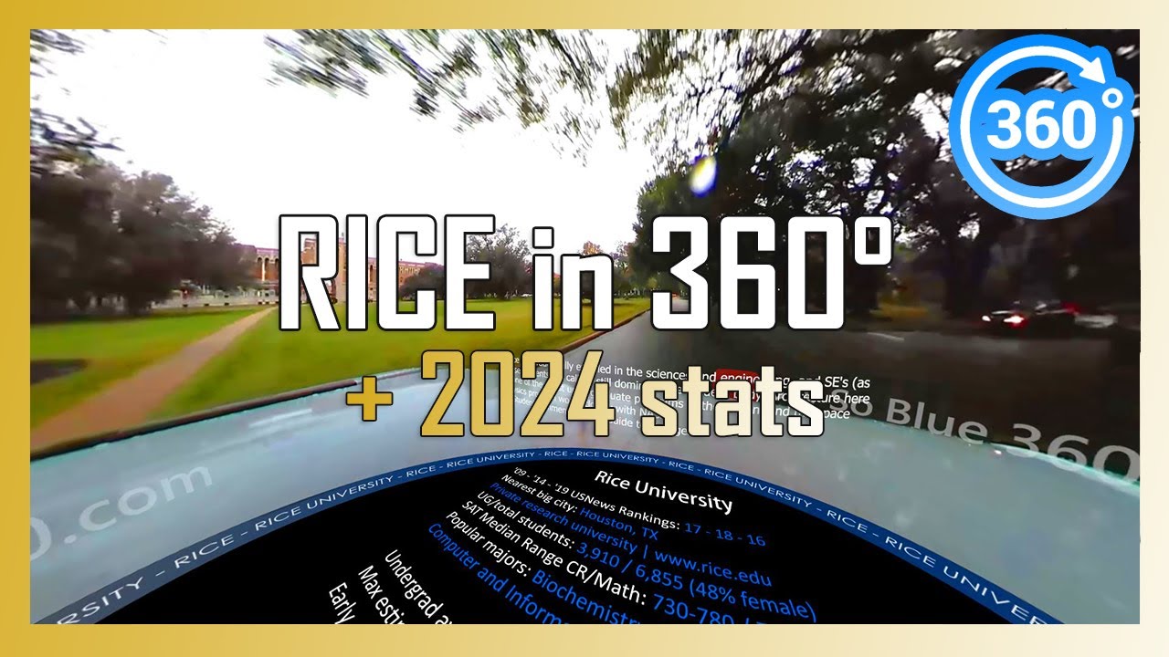 [2024] RICE UNIVERSITY 360° VR driving tour - YouTube