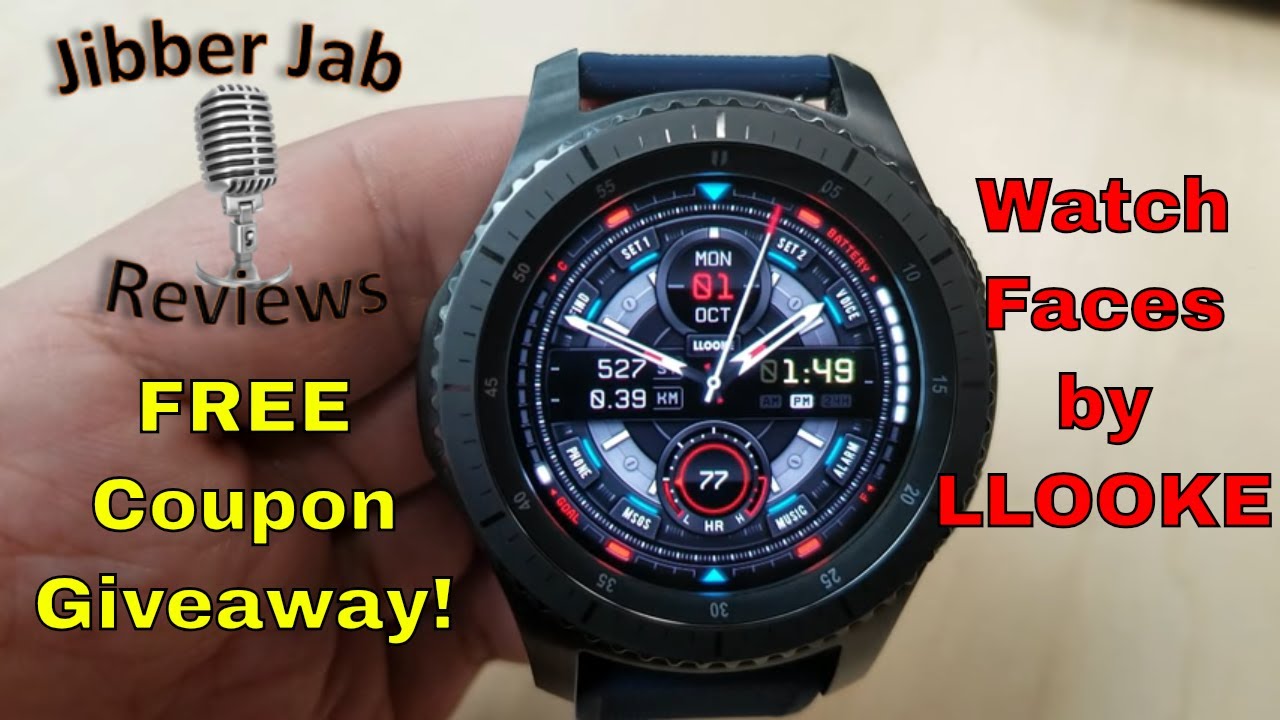 Samsung Galaxy Watch/Gear Watch Faces by LLOOKE FREE Coupon Giveaway